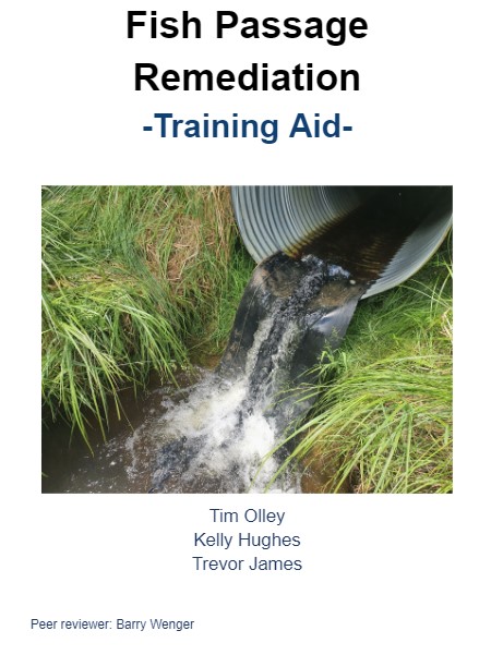 Fish Passage Remediation Practitioners Training Aid release