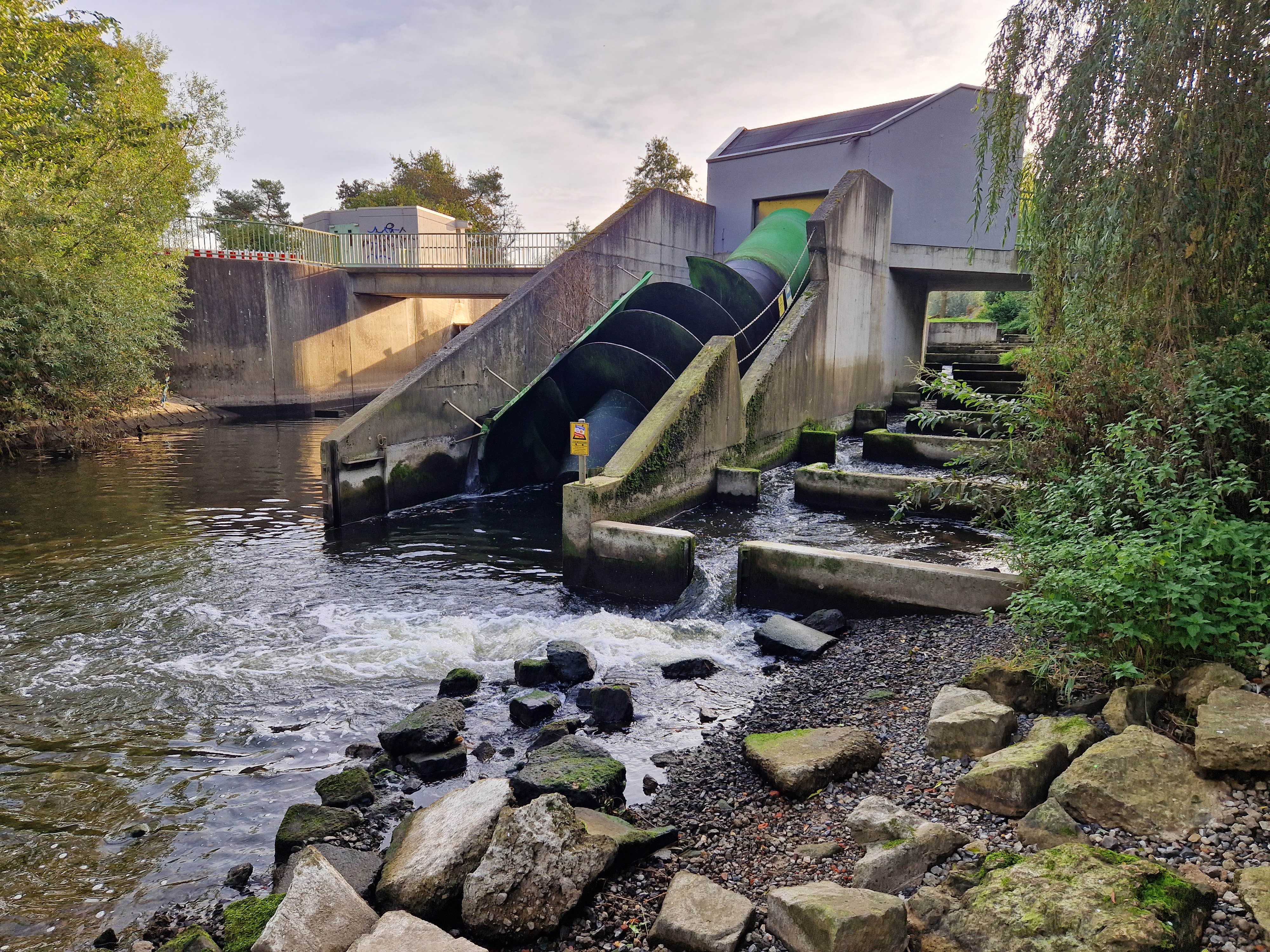 Swimway Oude IJssel – Weir Bocholt with fishway