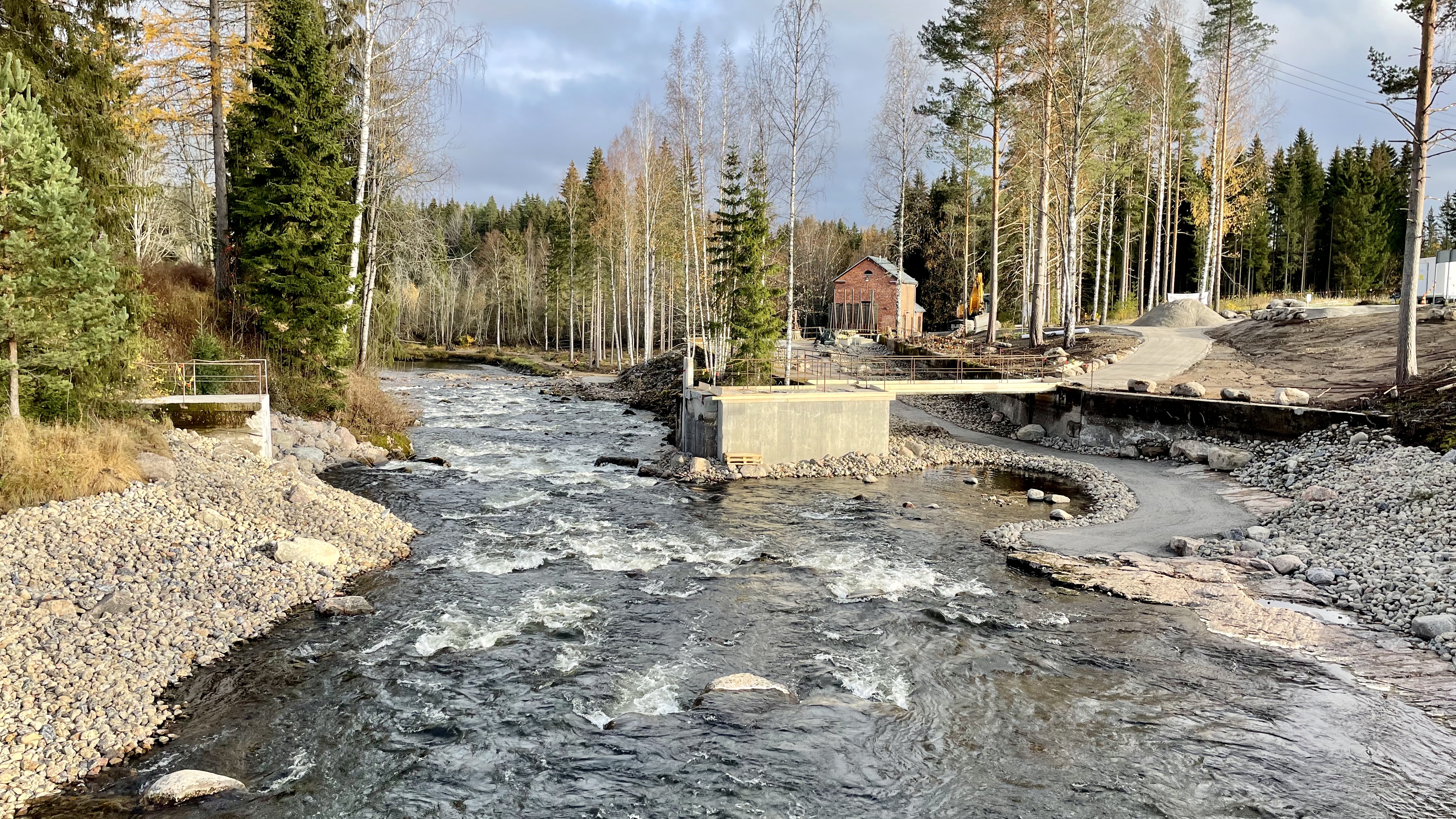Kangaskoski rapids and former power plant